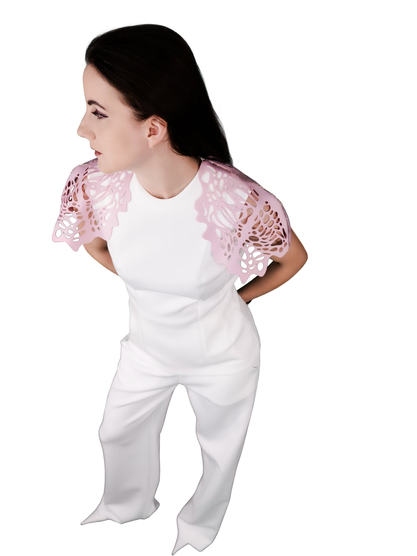 PINK BUTTER Laser Cut Sleeves Jacket