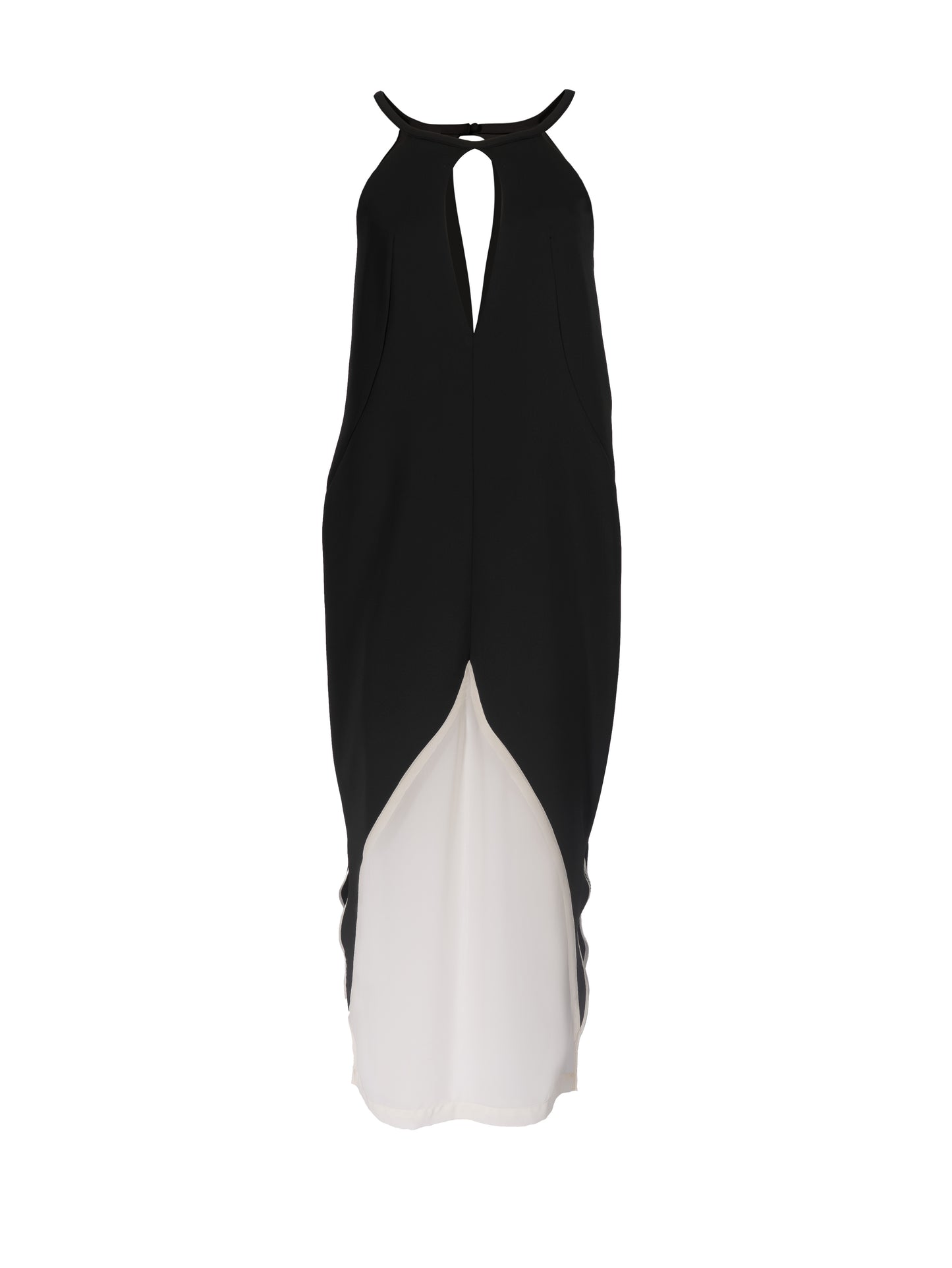 ABI, black and white drop dress