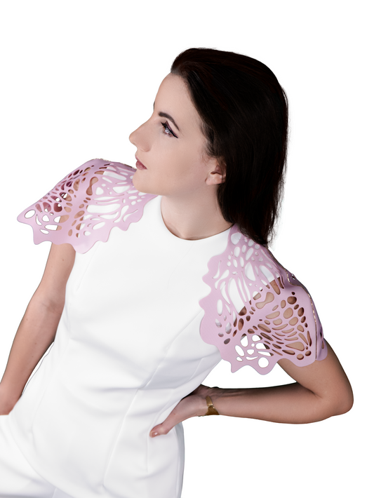 PINK BUTTER Laser Cut Sleeves Jacket