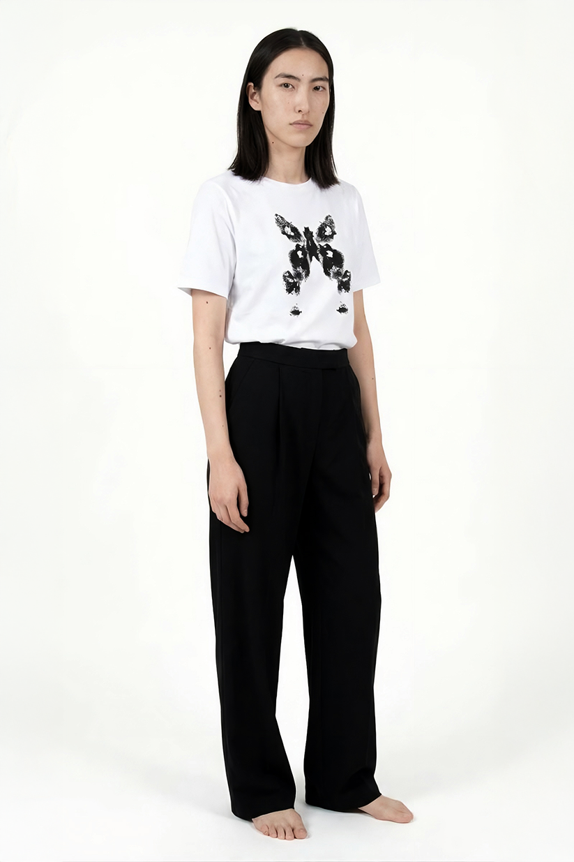 ALTHEA, short-sleeves white t-shirt with iconic design print