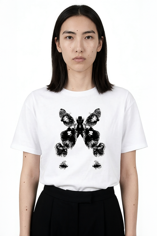 ALTHEA, t-shirt blanc à manches courtes avec imprimé iconique
