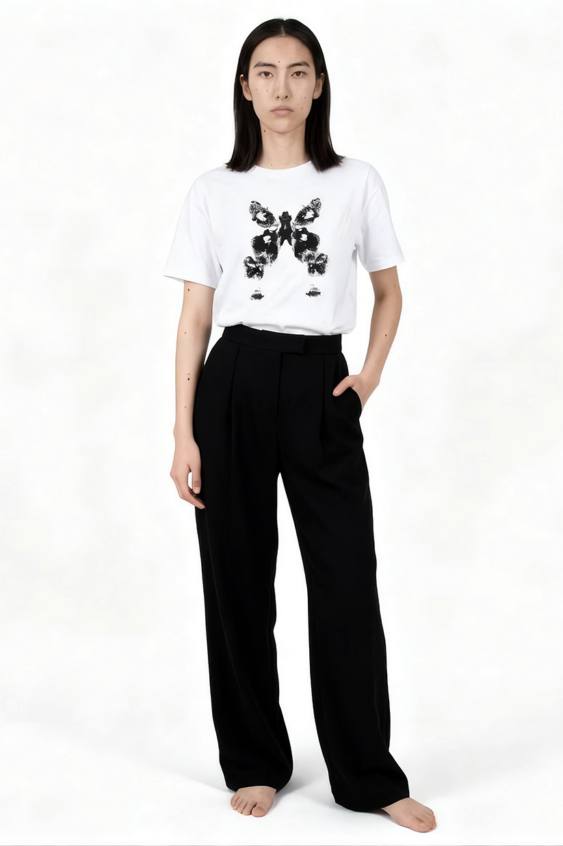 ALTHEA, short-sleeves white t-shirt with iconic design print