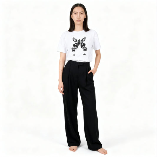 ALTHEA, t-shirt blanc à manches courtes avec imprimé iconique