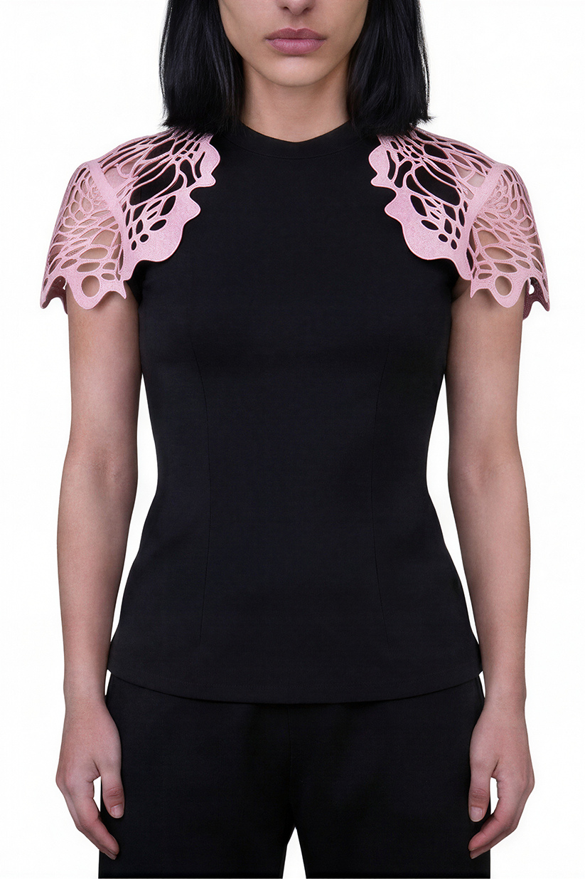 ELROSE Laser Cut Sleeves Jacket